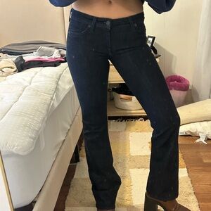 7 For All Mankind Dark Blue Women's Boot Cut Jeans